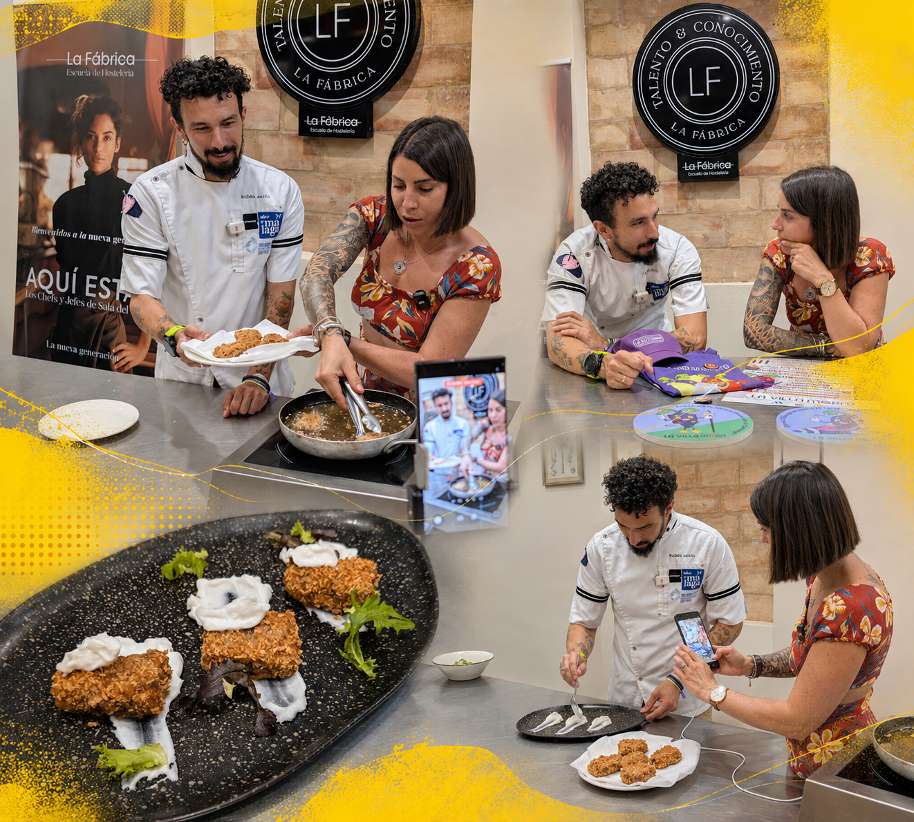 Taller de cocina en La Fábrica, Escuela de Hostelería